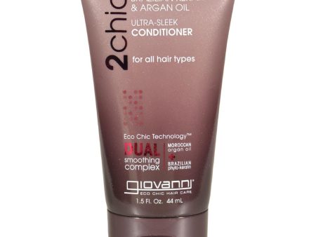 Giovanni Hair Care Products Conditioner - 2chic Sleek - Travel Size - Case Of 12 - 1.5 Fl Oz For Cheap