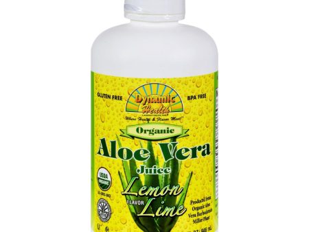 Dynamic Health Organic Aloe Vera Juice Lemon Lime - 32 Fl Oz on Sale