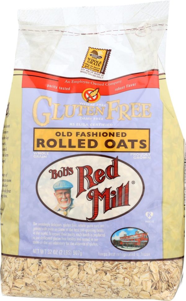 Bob s Red Mill Gluten Free Old Fashion Rolled Oats - 32 Oz - Case Of 4 Fashion