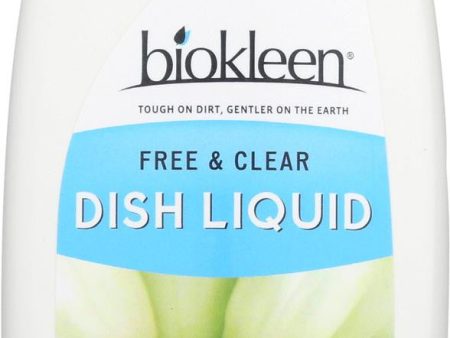 Biokleen Dish Liquid - Natural - Free And Clear - 25 Oz - Case Of 6 Fashion