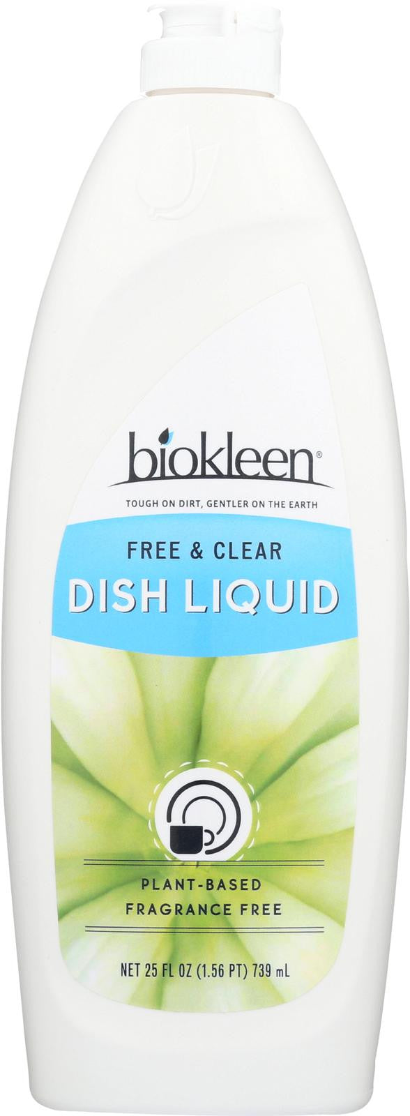 Biokleen Dish Liquid - Natural - Free And Clear - 25 Oz - Case Of 6 Fashion