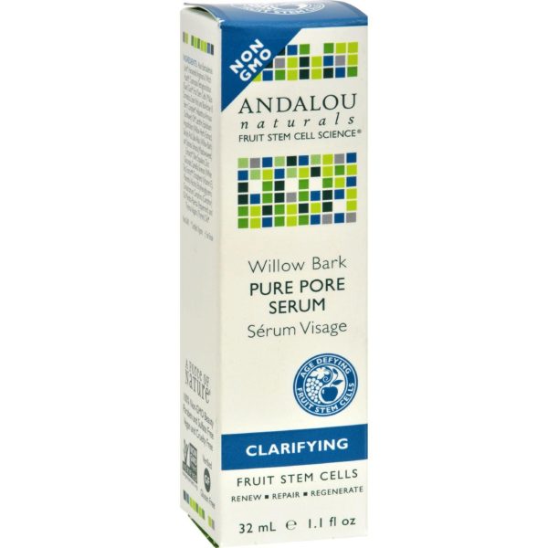 Andalou Naturals Clarifying Willow Bark Pure Pore Serum - 11 Fl Oz Online Hot Sale