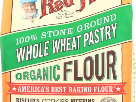 Bob s Red Mill Organic Whole Wheat Pastry Flour - 5 Lb - Case Of 4 Supply