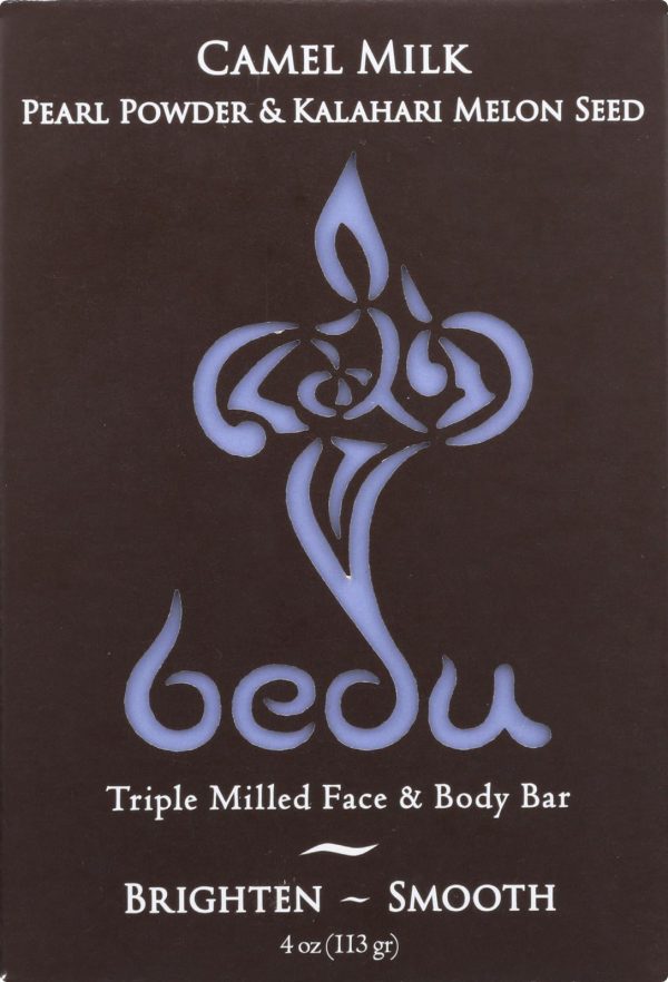 Bedu Face And Body Bar - Pearl Powder And Kalahari Melon Seed - Case Of 6 - 4 Oz. Hot on Sale