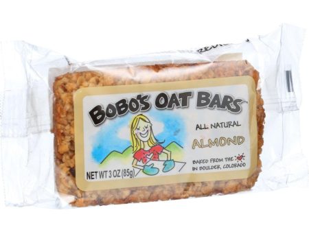 Bobo s Oat Bars - All Natural - Almond - 3 Oz Bars - Case Of 12 For Discount