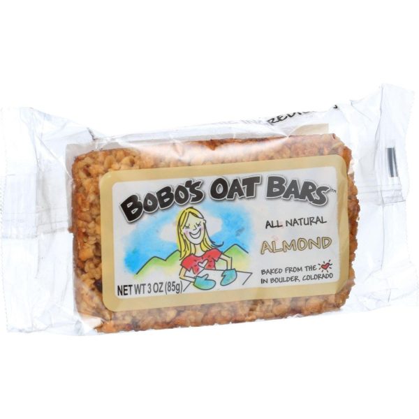 Bobo s Oat Bars - All Natural - Almond - 3 Oz Bars - Case Of 12 For Discount