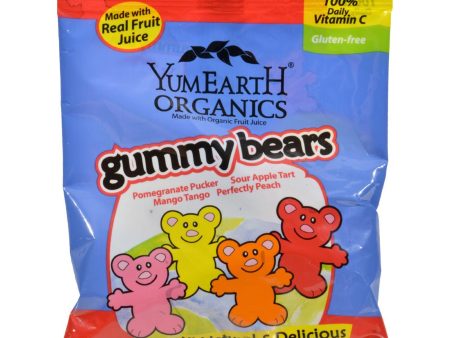 Yummy Earth Organic Gummy Bears - Case Of 12 - 2.5 Oz Discount