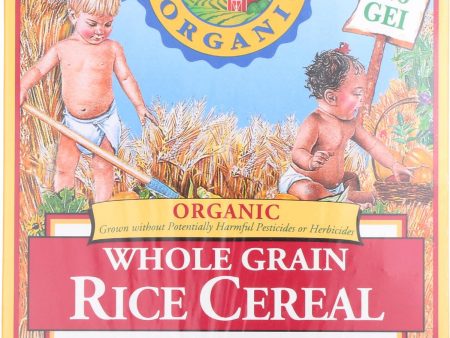 Earth s Best Organic Whole Grain Rice Infant Cereal - Case Of 12 - 8 Oz. Hot on Sale