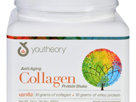 Youtheory Protein Shake - Collagen - Anti-aging - Vanilla - 24 Oz Sale