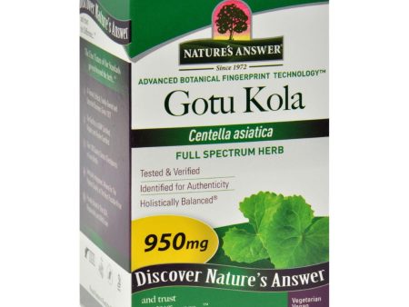 Nature s Answer Gotu-kola Herb - 950 Mg - 90 Caps Online now