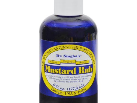 Dr. Singha s Mustard Rub - 6 Oz Discount