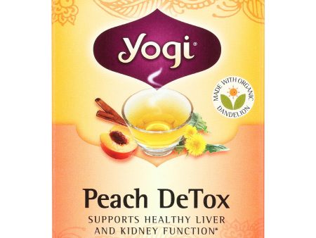 Yogi Detox - Peach - Case Of 6 - 16 Bags on Sale