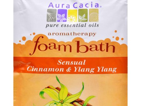 Aura Cacia Foam Bath Sensual Cinnamon And Ylang Ylang - 2.5 Oz - Case Of 6 on Sale