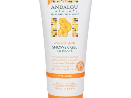 Andalou Naturals Shower Gel - Mandarin Vanilla Vitalizing - 8.5 Fl Oz For Discount