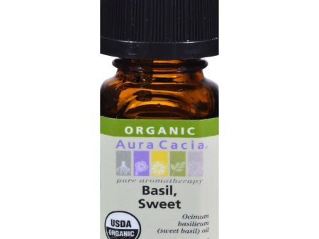 Aura Cacia Organic Basil Sweet - .25 Oz For Cheap