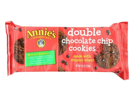 Annie s Homegrown Cookies Double Chocolate Chip - Case Of 10 - 8.4 Oz. Online now