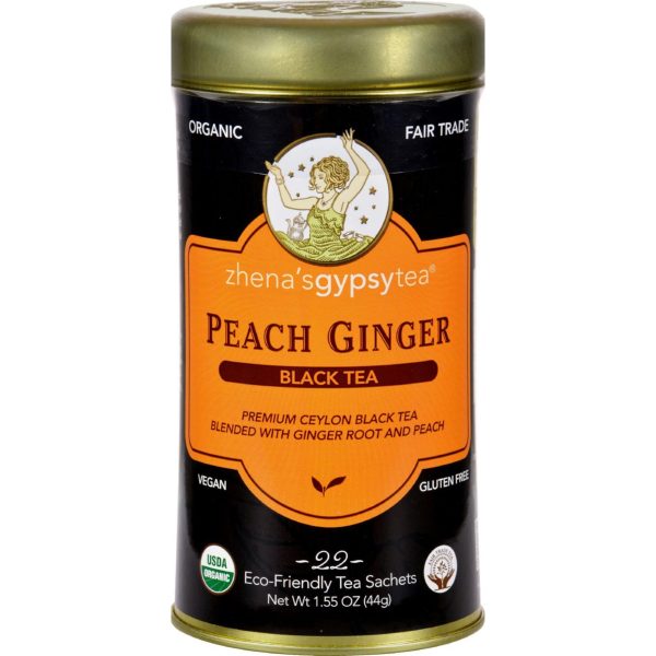 Zhena s Gypsy Tea P Ginger Black Tea - Case Of 6 - 22 Bags Supply