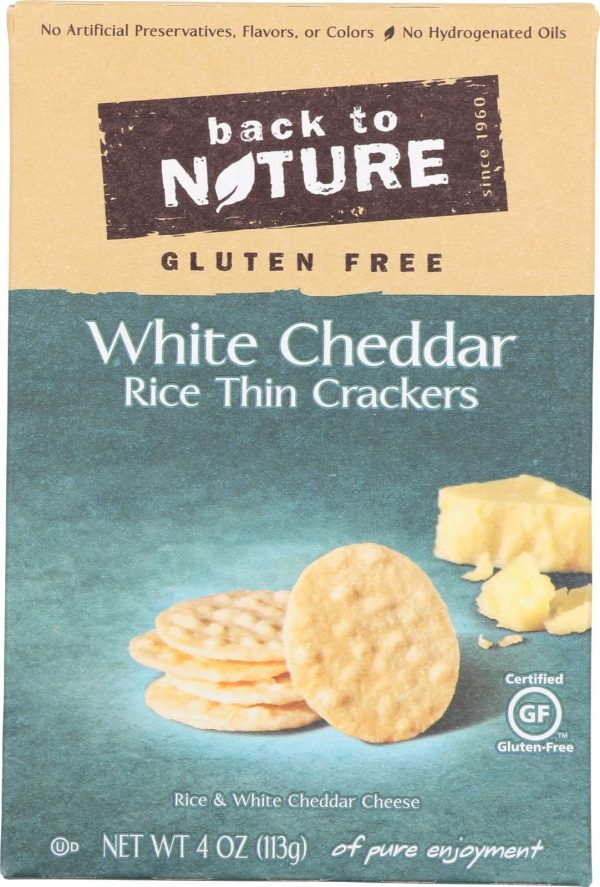 Back To Nature Multi - Seed Rice Thin Crackers - Case Of 12 - 4 Oz. Supply