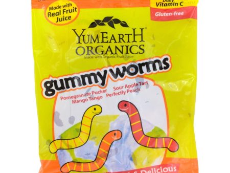 Yummy Earth Organic Worms - Case Of 12 - 2.5 Oz For Discount