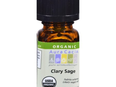 Aura Cacia Organic Essential Oil - Clary Sage - .25 Oz Discount