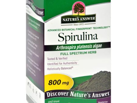 Nature s Answer Spirulina - 90 Capsules Online now