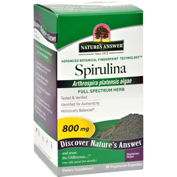 Nature s Answer Spirulina - 90 Capsules Online now