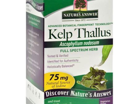 Nature s Answer Kelp Thallus - 100 Capsules Sale