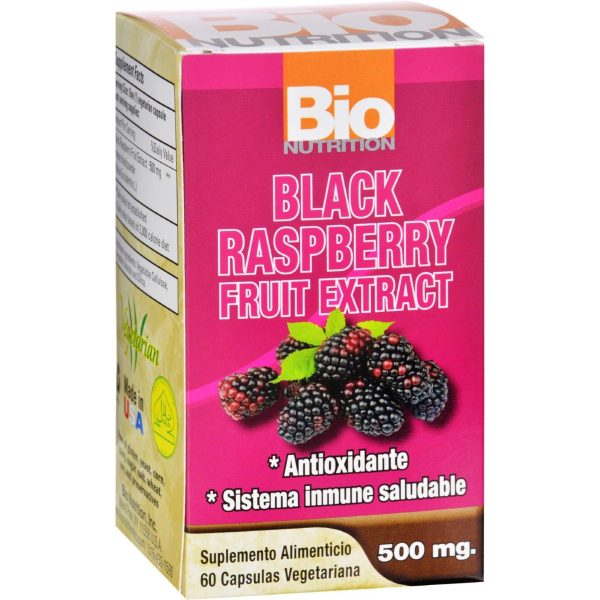 Bio Nutrition Black Raspberry Fruit Extract - 60 Vegetarian Capsules Fashion